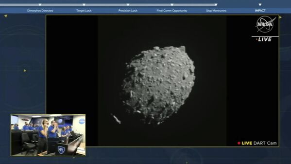 Прямая трансляция НАСА столкновения космического корабля Double Asteroid Redirection Test с астероидом - Sputnik International