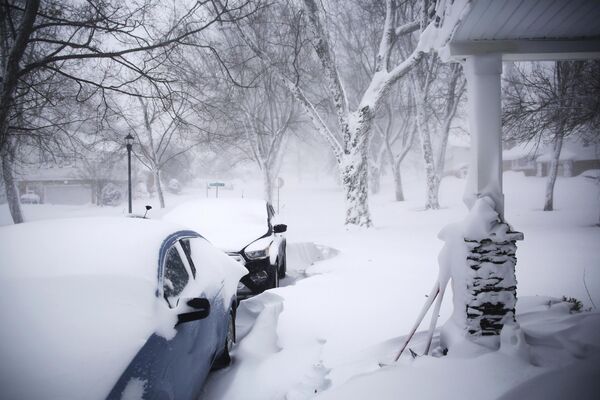 A winter storm rolls through western New York Saturday, Dec. 24, 2022, in Amherst N.Y.  - Sputnik International
