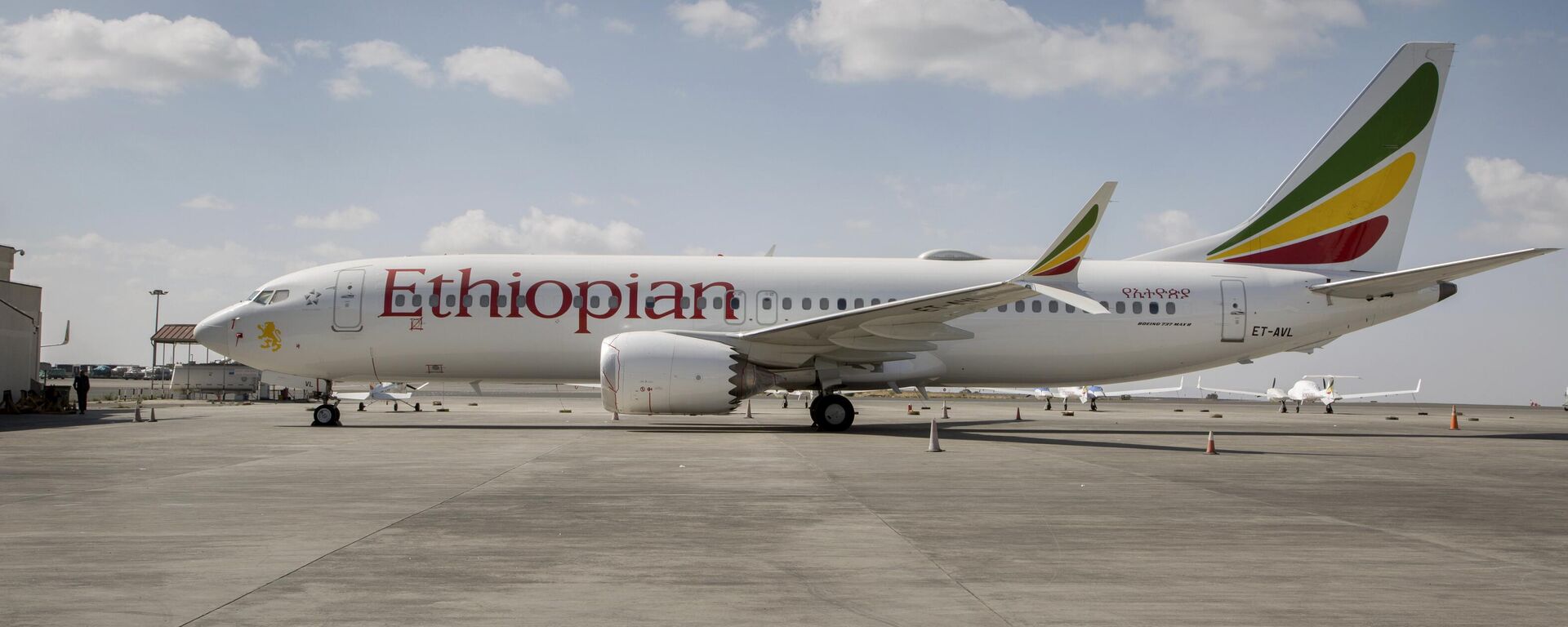In this March 23, 2019 file photo, an Ethiopian Airlines Boeing 737 Max 8 sits grounded at Bole International Airport in Addis Ababa, Ethiopia. The CEO of Ethiopian Airlines says his airline might never fly the Boeing 737 Max again after a deadly crash in March, and if it does, it will wait until other carriers use the plane first - Sputnik International, 1920, 26.01.2023