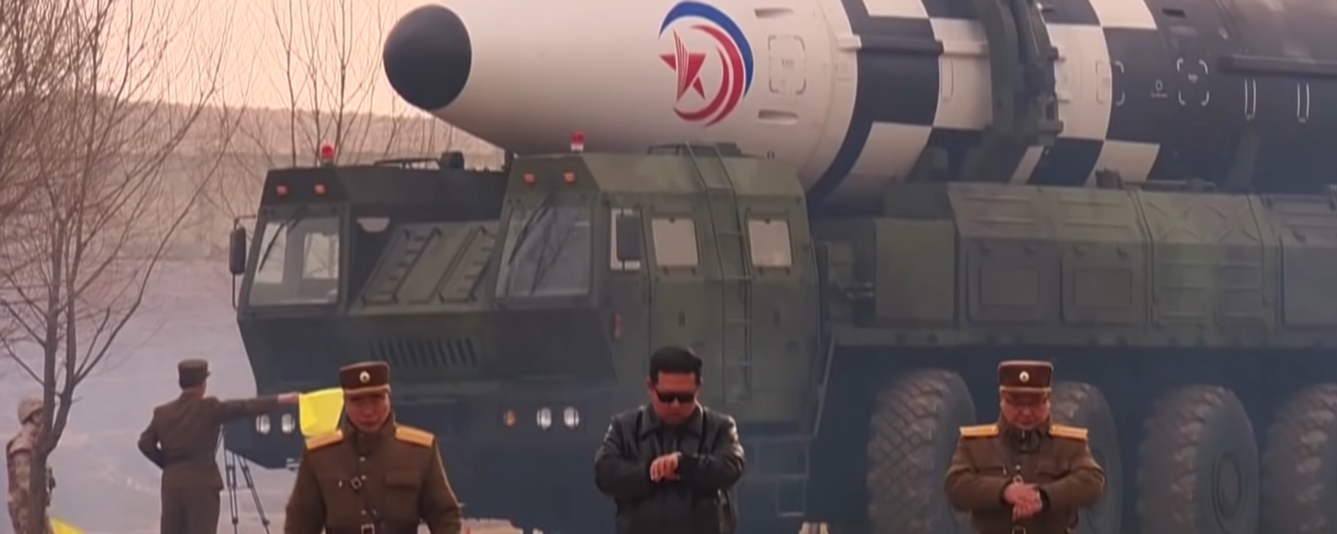 Screenshot of North Korean missile test music video feat. Kim jong-un. - Sputnik International, 1920, 12.03.2023