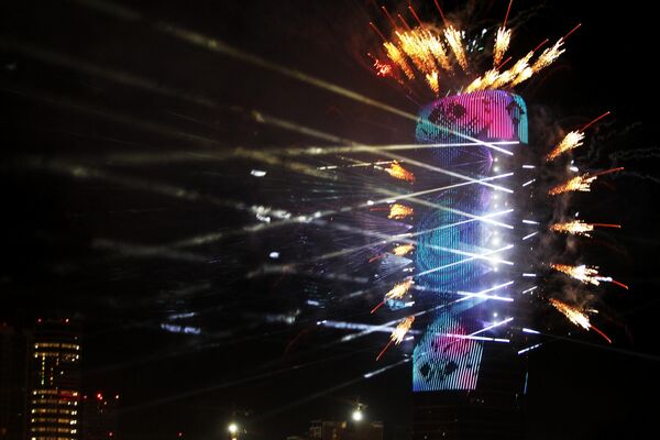 Salut in celebration of New Year 2023 on the bank of river Sava in Belgrade - Sputnik International
