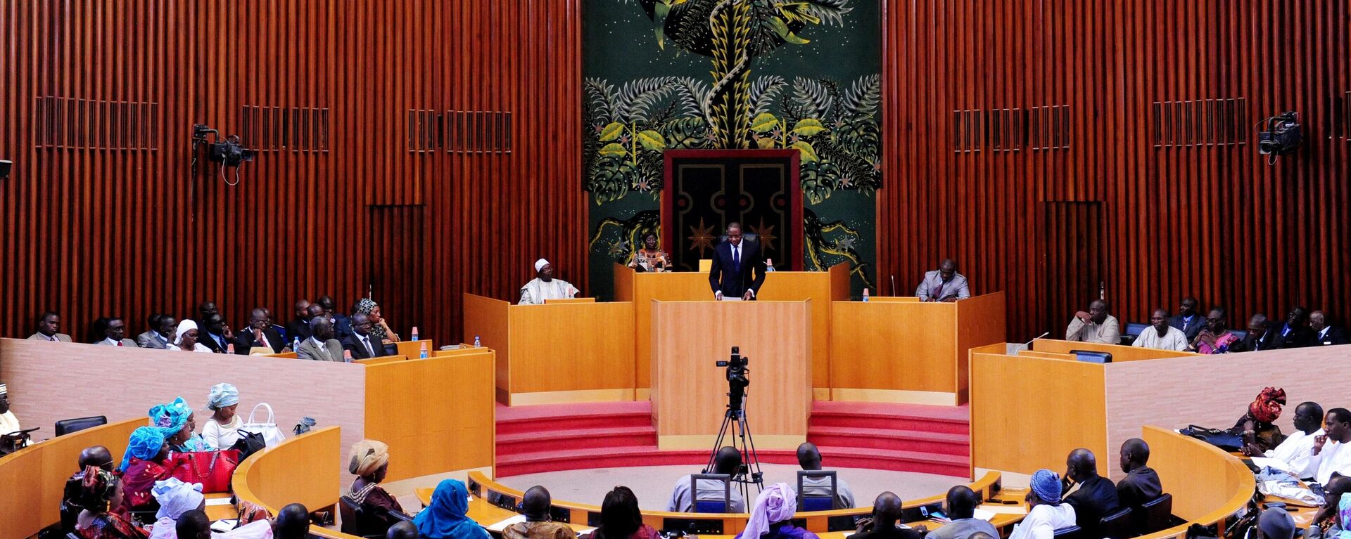 Senegalese Foreign Minister Mankeur Ndiaye gives a speech on January 16, 2013 at the National Assembly in Dakar.  - Sputnik International, 1920, 02.01.2023