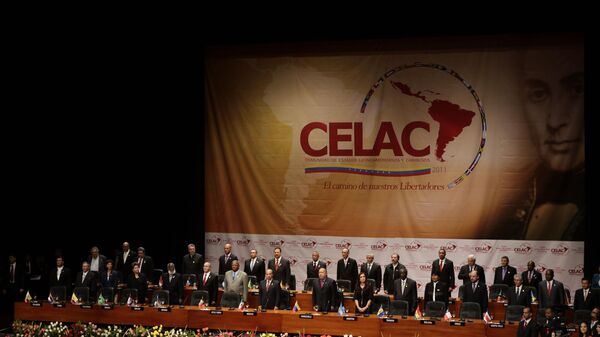 A general view of the inauguration ceremony of the Latin American and Caribbean States Community, CELAC, summit in Caracas, Venezuela, Friday, Dec. 2, 2011. - Sputnik International