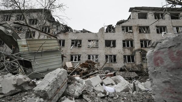 Aftermath of a Ukrainian artillery strike on the settlement of Vasilevka, Zaporozhiya region. January 4, 2023. - Sputnik International
