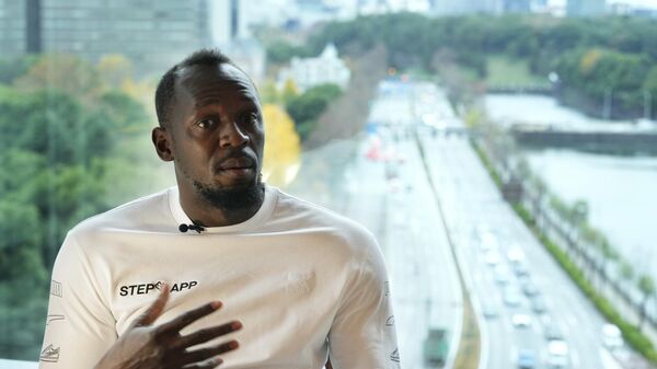 Usain Bolt, a retired Jamaican sprinter, speaks during an interview in Tokyo, Thursday, Dec. - Sputnik International