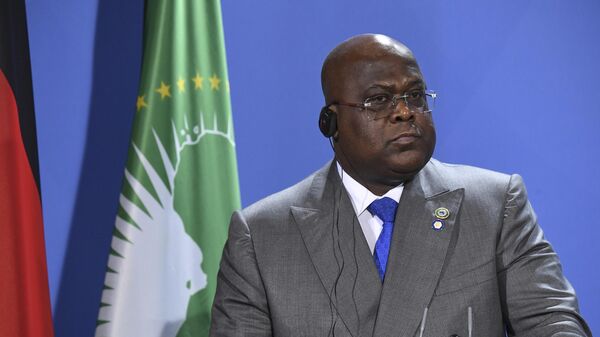 Felix Tshisekedi, President of the Democratic Republic of the Congo addresses a press conference after the G20 Compact with Africa (CwA) meeting at the Chancellery in Berlin, Friday, Aug. 27, 2021. - Sputnik International