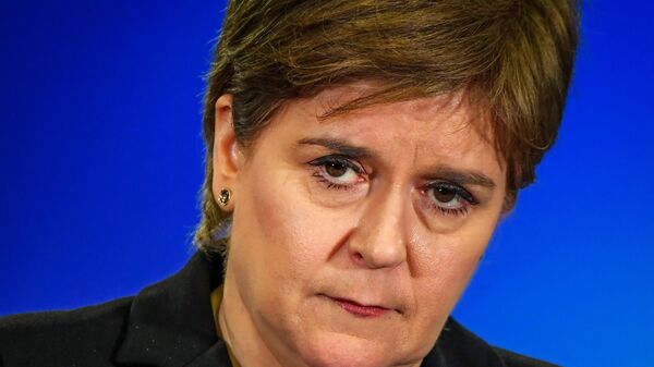 Scotland's First Minister Nicola Sturgeon at a press conference in Edinburgh - Sputnik International