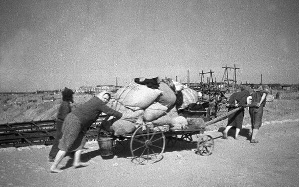 The German offensive was part of the Nazis&#x27; plan to cut off communication between the USSR&#x27;s central regions and the Caucasus, which would have allowed the Nazis to try and seize the oil fields located in the Caucasus region.Photo: Refugees flee from the ruined Stalingrad. - Sputnik International