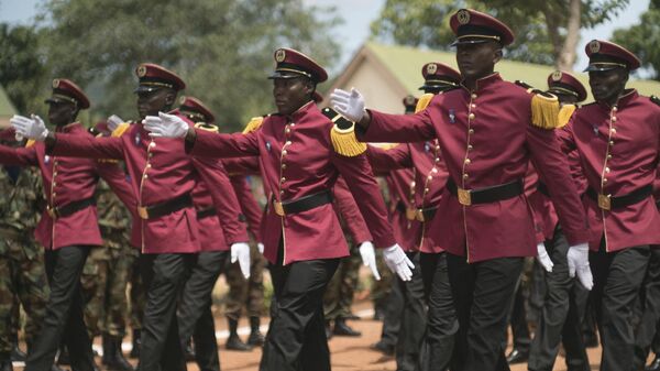 In this photo taken Saturday April 29, 2017, Central African Republic military cadets parade during their graduation ceremony in Bangui. - Sputnik International