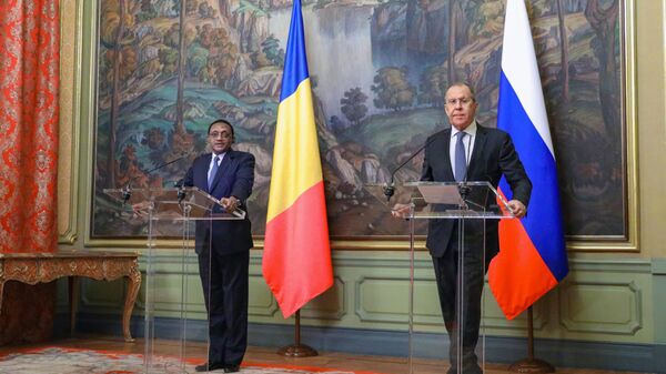 Meeting of Foreign Ministers of the Russian Federation and the Republic of Chad S. Lavrov and M. Z. Sherif, in Moscow, Russia, December 7, 2021. - Sputnik International
