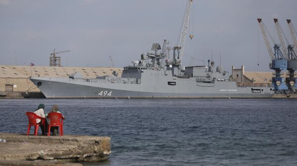 A Russian warship is docked in the Port Sudan, in Port Sudan, Sudan, Sunday, Feb. 28, 2021.  - Sputnik International