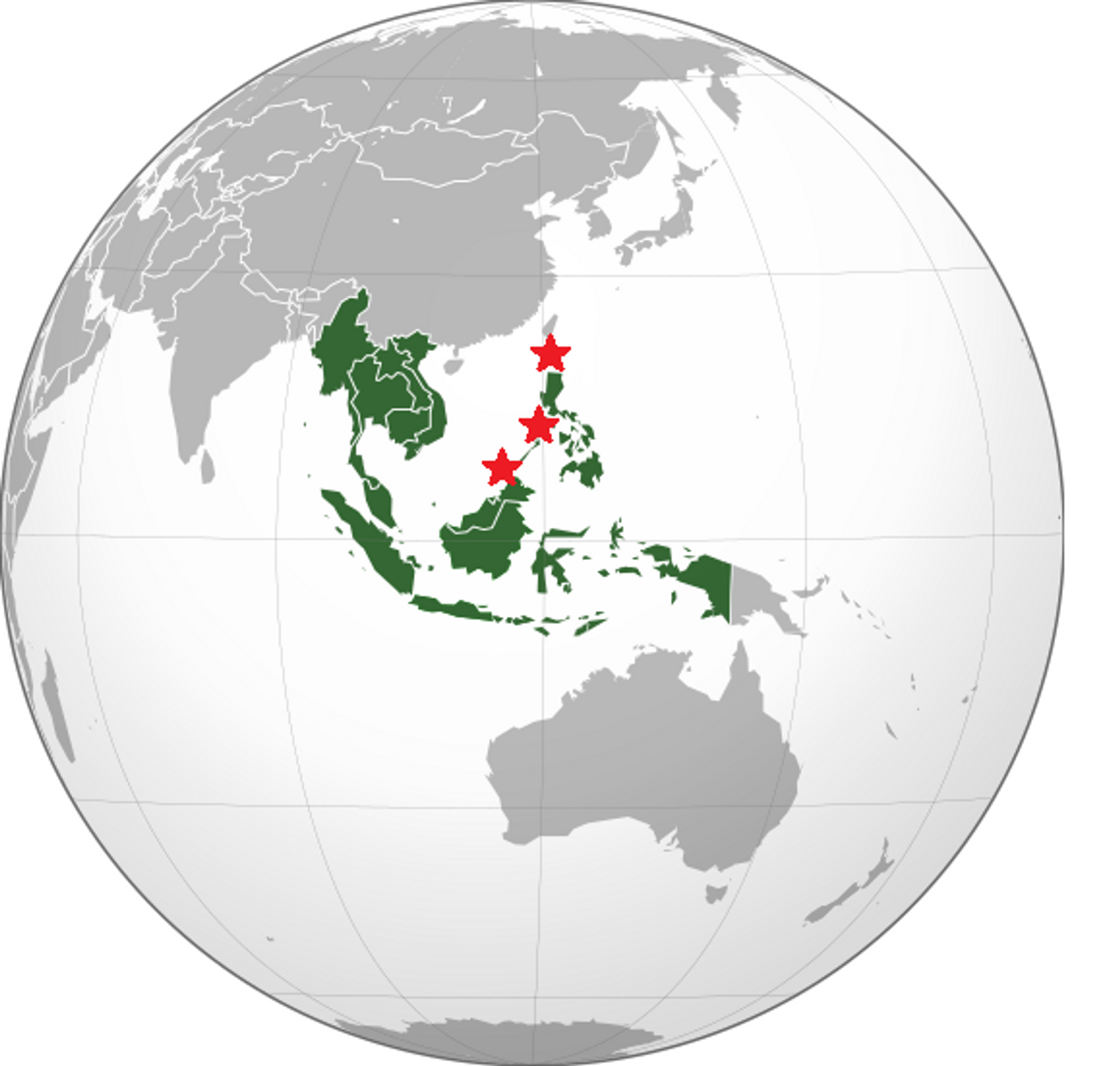 Map of Southeast Asia (green) showing strategic maritime choke points which could cut off China's access to the world's oceans via the Philippines in the event of a US-China conflict. - Sputnik International, 1920, 16.02.2023