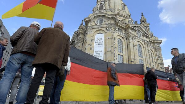 A rally in Dresden, Germany - Sputnik International