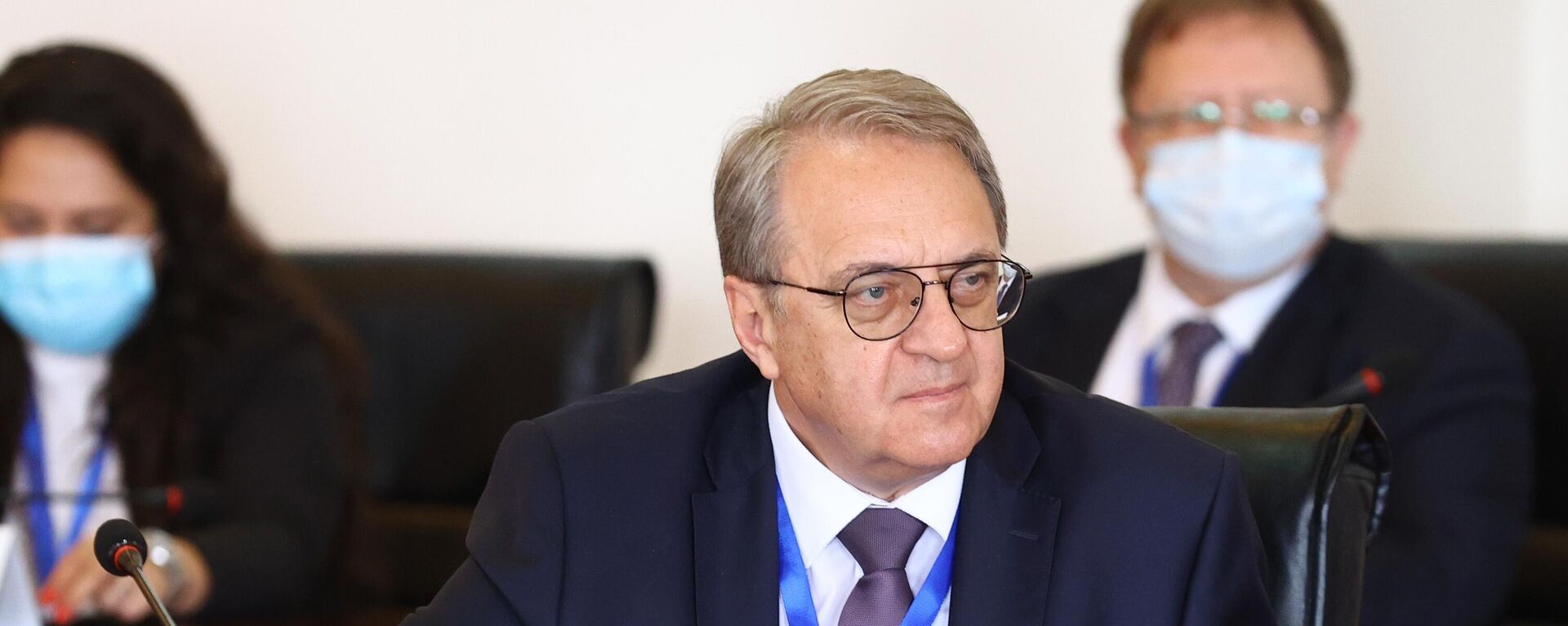Russian Deputy Foreign Minister Mikhail Bogdanov at a meeting in Uganda between Russian Foreign Minister Sergey Lavrov and President of the Republic of Uganda Yoweri Museveni.  - Sputnik International, 1920, 26.02.2023