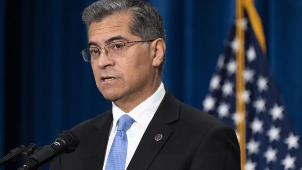 Health and Human Services Secretary Xavier Becerra speaks during a news conference at the HHS Humphrey Building, Oct. 18, 2022, in Washington. - Sputnik International