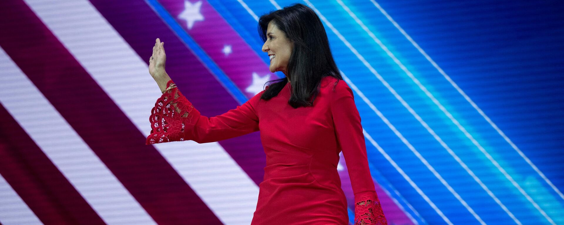 Republican presidential hopeful Nikki Haley during the 2023 Conservative Political Action Coalition (CPAC) conference in National Harbor, Maryland, on March 3, 2023.  - Sputnik International, 1920, 04.03.2023