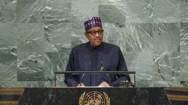 President of Nigeria Muhammadu Buhari addresses the 77th session of the United Nations General Assembly, Wednesday, Sept. 21, 2022 at U.N. headquarters - Sputnik International