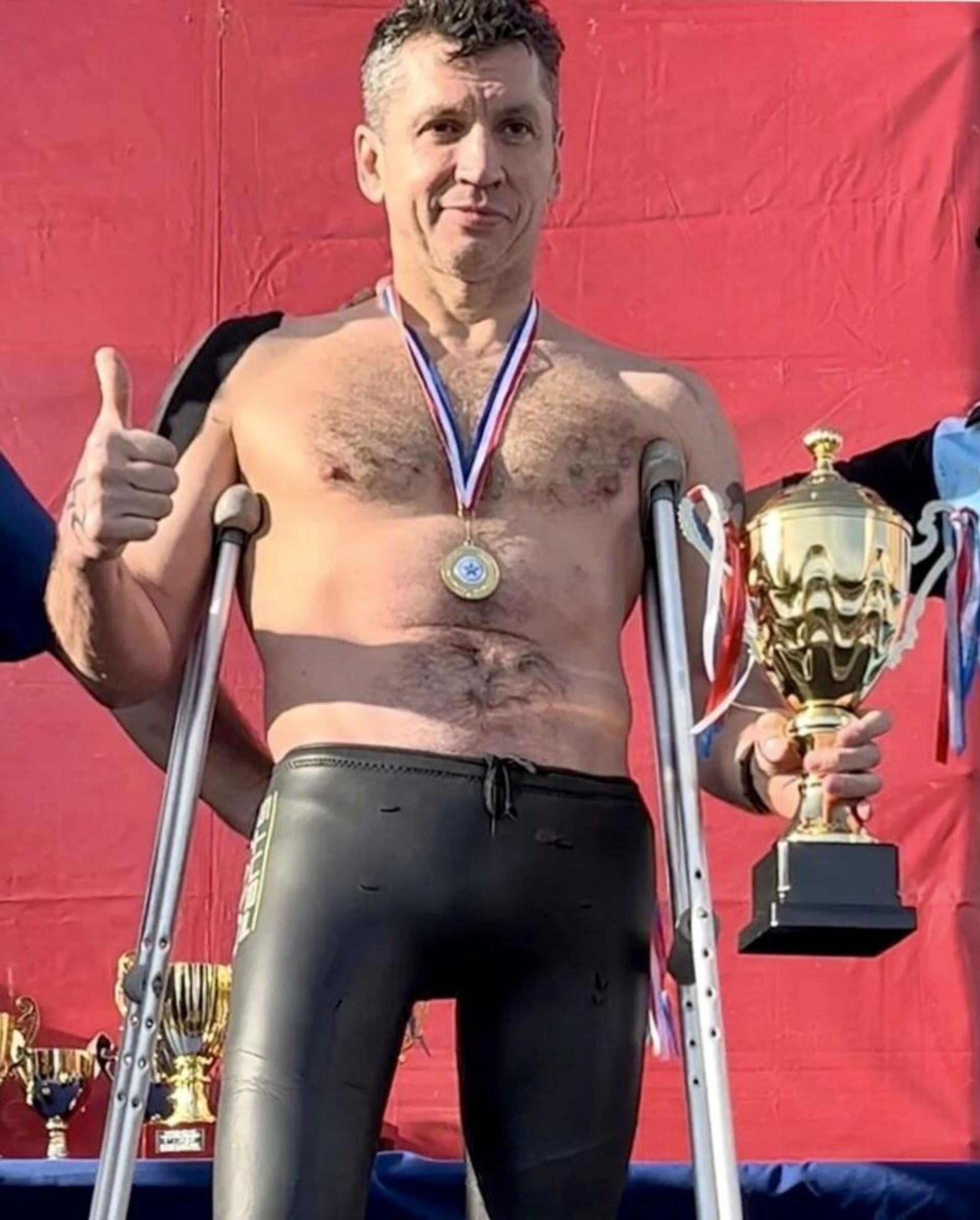 Vitaliy Kochnev, a Russian Paralympic swimmer from Komsomolsk. - Sputnik International, 1920, 09.03.2023
