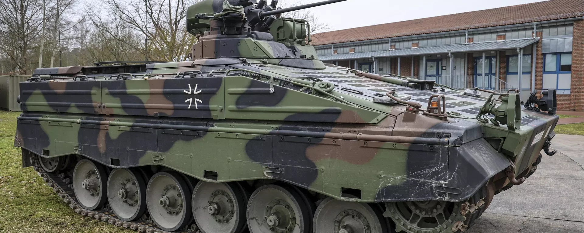 An infantry fighting vehicle type Marder of the German Army (Bundeswehr) at the Armoured Corps Training Centre (Panzertruppenschule). - Sputnik International, 1920, 30.03.2023