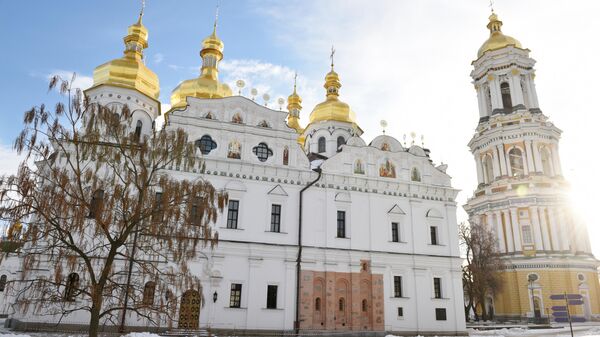 A general view shows the Uspensky Cathedral of the Kiev Pechersk Lavra monastery in Kiev - Sputnik International