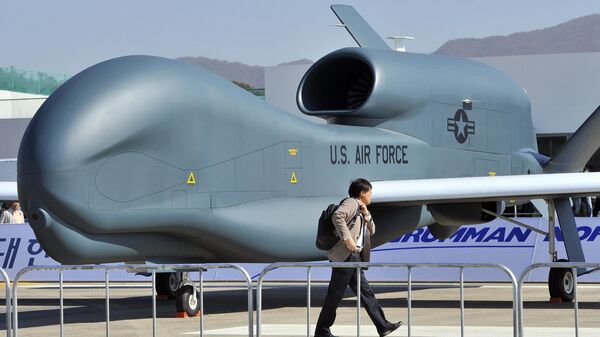 A US Air Force Global Hawk unmanned aerial vehicle. File photo  - Sputnik International
