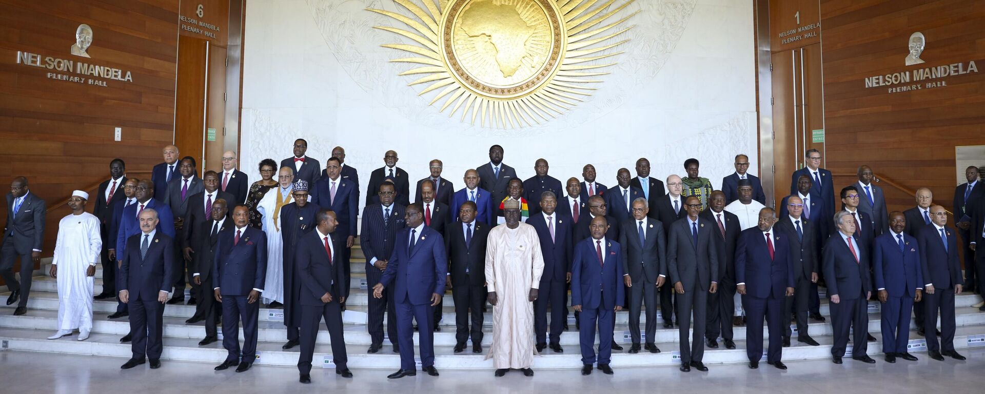 Leaders gather for a group photo at the African Union Summit in Addis Ababa, Ethiopia, Saturday, Feb. 18, 2023 - Sputnik International, 1920, 15.03.2023