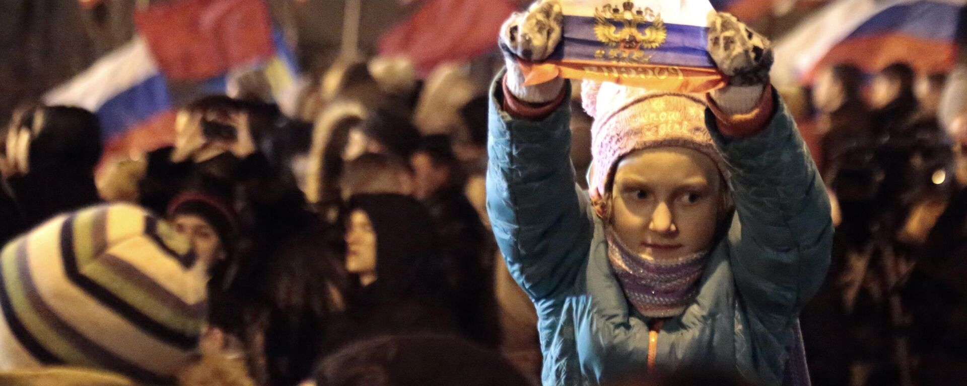  People of Crimea rally for reunification with Russia ahead of referendum.  - Sputnik International, 1920, 28.12.2023