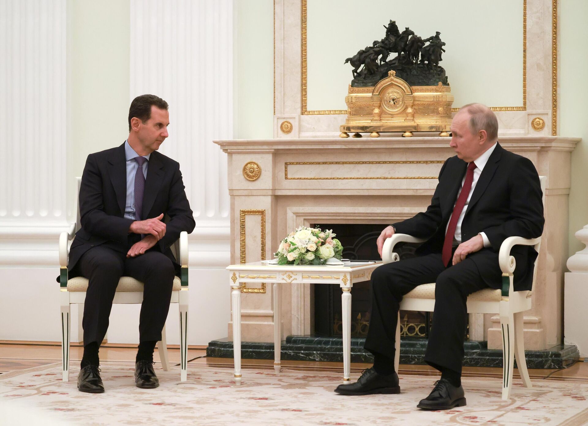 Russian President Putin and Syrian President Assad, March 15 2023, Moscow - Sputnik International, 1920, 16.03.2023