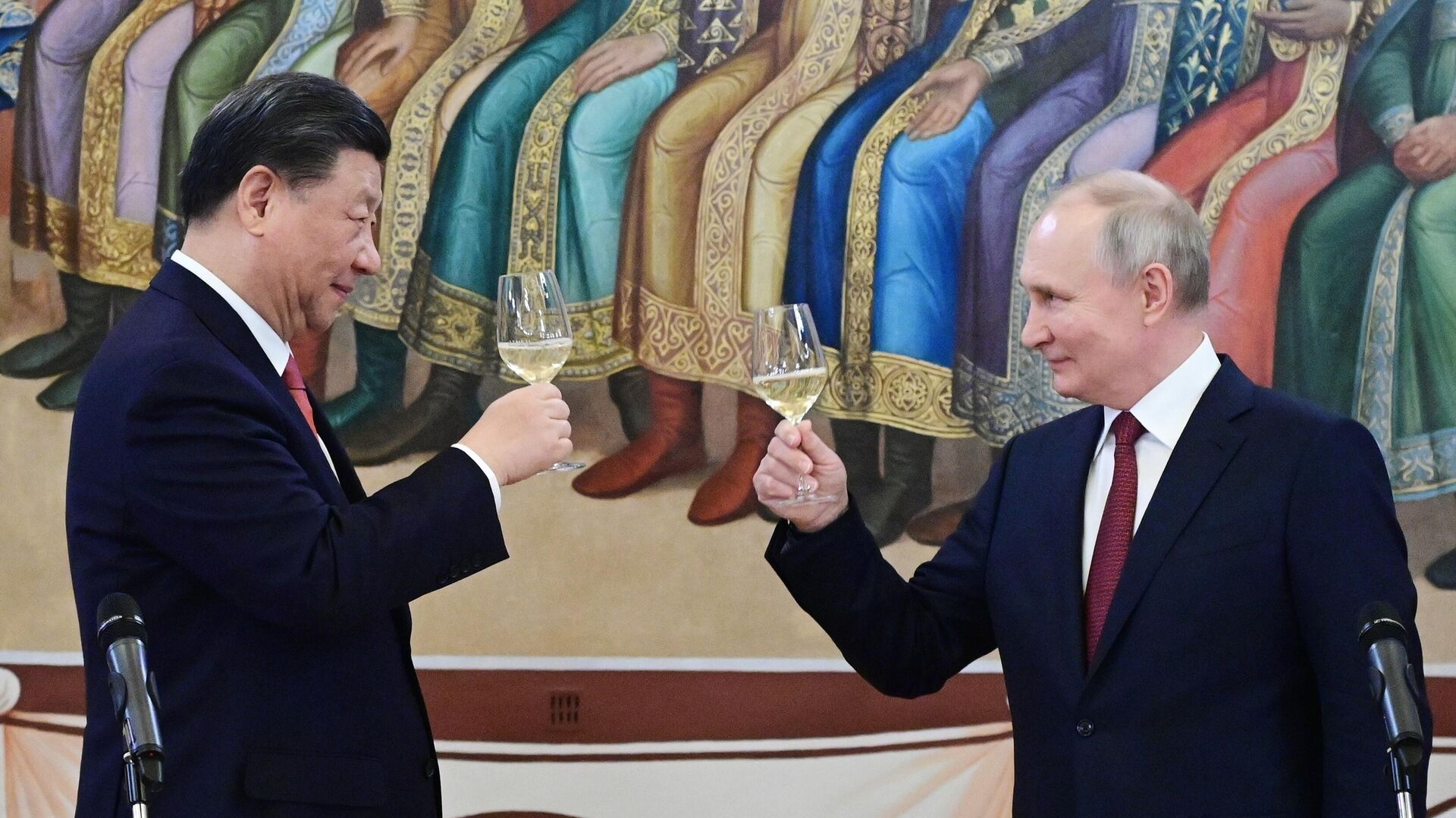A meeting between Russian President Vladimir Putin and his Chinese counterpart Xi Jinping in Moscow. March 21, 2023 - Sputnik International, 1920, 16.09.2023