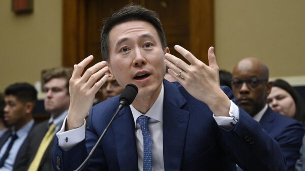 TikTok CEO Shou Zi Chew testifies before the House Energy and Commerce Committee hearing on TikTok: How Congress Can Safeguard American Data Privacy and Protect Children from Online Harms, on Capitol Hill, March 23, 2023, in Washington, DC - Sputnik International