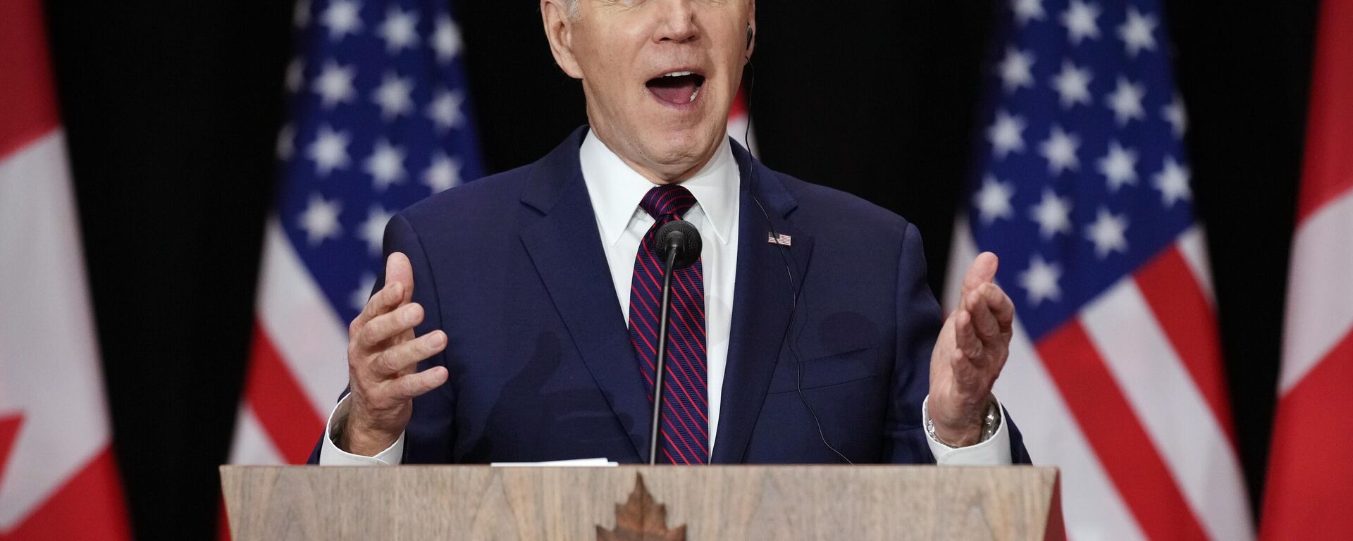 US President Joe Biden speaks during a visit to Canada on March 24, 2023. - Sputnik International, 1920, 25.03.2023