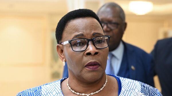 Chairman of the Senate of the Parliament of the Republic of Zimbabwe Mabel Chinomona in the Federation Council of the Russian Federation. - Sputnik International