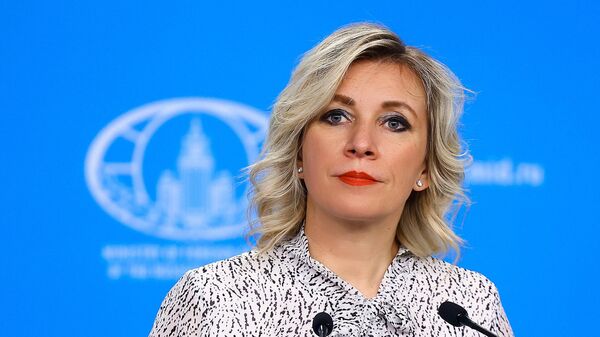 Russian Foreign Ministry’s spokeswoman Maria Zakharova attends her weekly briefing in Moscow, Russia. - Sputnik International