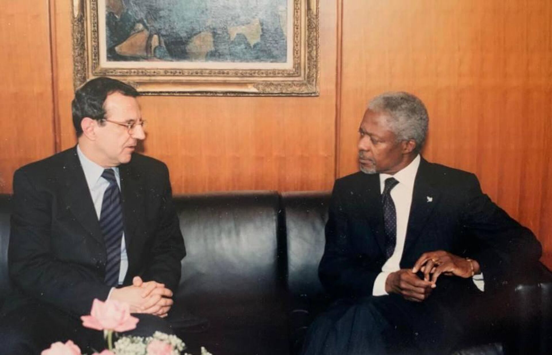 Sergei Ordzhonikidze and Kofi Annan, 7th secretary-general of the United Nations - Sputnik International, 1920, 31.03.2023