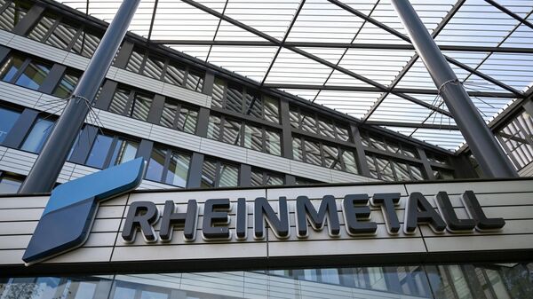 The logo of German defence company and automotive supplier Rheinmetall. - Sputnik International