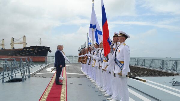 Russian Navy warships call to the international seaport of Djibouti on March 26 to 28, 2023. - Sputnik International