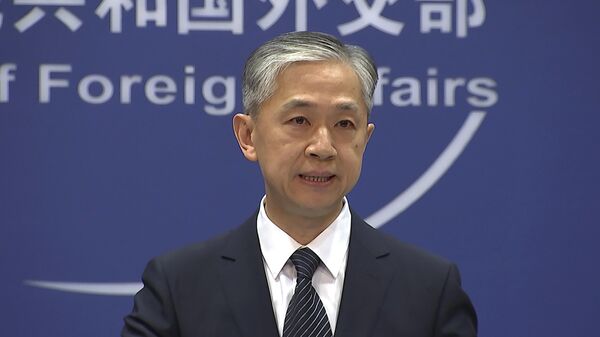China's Foreign Ministry spokesperson Wang Wenbin speaks during the daily briefing in Beijing, June 11, 2021.  - Sputnik International