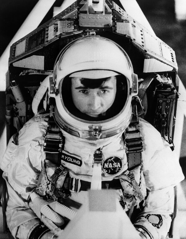 John Watts Young is a US astronaut who flew on Gemini 3, Gemini 10, Apollo 10 and Apollo 16. - Sputnik International