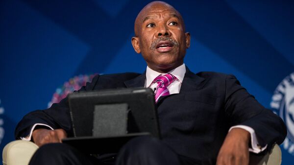 South African Reserve Bank Governor Lesetja Kganyago participates in panel discussion on emerging markets' response to recent exchange rate pressures at the 2016 Annual Meetings of the International Monetary Fund and the World Bank Group at George Washington University on October 8, 2016 in Washington, DC.  - Sputnik International