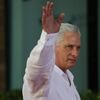 Cuba's President Miguel Diaz-Canel waves as he arrives for a session during the 28th Ibero-American Summit in Santo Domingo, Dominican Republic, March 25, 2023. - Sputnik International