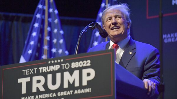 Former President Donald Trump speaks at a campaign event Monday, March 13, 2023, in Davenport, Iowa.  - Sputnik International
