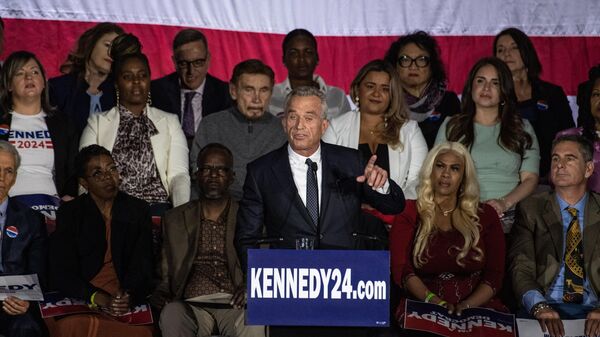Robert F Kennedy Jr., speaks during a campaign event to launch his 2024 presidential bid, at the Boston Park Plaza in Boston, Massachusetts, on April 19, 2023.  - Sputnik International