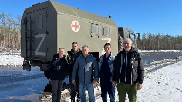 Boris Gurkin and his colleagues from Novocherkassk - Sputnik International