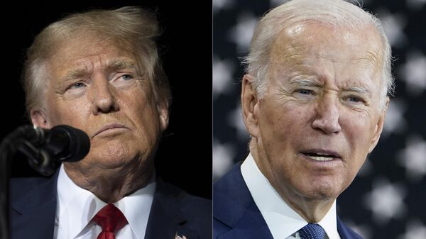 This combination of photos shows former President Donald Trump, left, and President Joe Biden, right. Biden and Trump are preparing for a possible rematch in 2024. But a new poll finds a notable lack of enthusiasm within the parties for either man as his party's leader, and a clear opening for new leadership. The poll from The Associated Press-NORC Center for Public Affairs Research finds a third of both Democrats and Republicans are unsure of who they want leading their party.  - Sputnik International