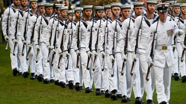 Members of Australia's Federation Guard take part in the opening ceremony of the Royal Easter Show in Sydney on April 9, 2022 - Sputnik International