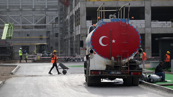 Construction of the Akkuyu nuclear power plant in Gulnar, Turkey - Sputnik International
