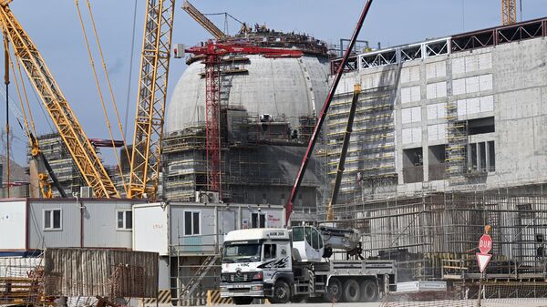 Construction of the Akkuyu nuclear power plant in Gulnar, Turkey - Sputnik International