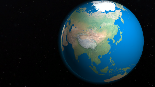 Globe rendering. - Sputnik International