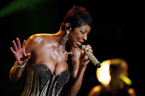 US singer Nathalie Cole performs during the 45th Jazz Festival in Montreux, 2011.Natalie Cole rose to prominence in the mid-1970s when her debut album &quot;Inseparable&quot; and the future hit &quot;This Will Be (An Everlasting Love)&quot; were released. She soon received the Grammy Award for Best New Artist. - Sputnik International