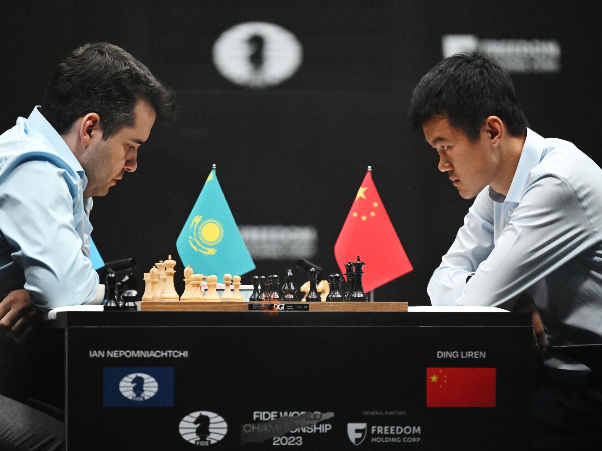 Ian Nepomniachtchi VS Ding liren , 🌎 World Championship , FAINAL MATCH ,  2023 , #trending #chess ♟ 